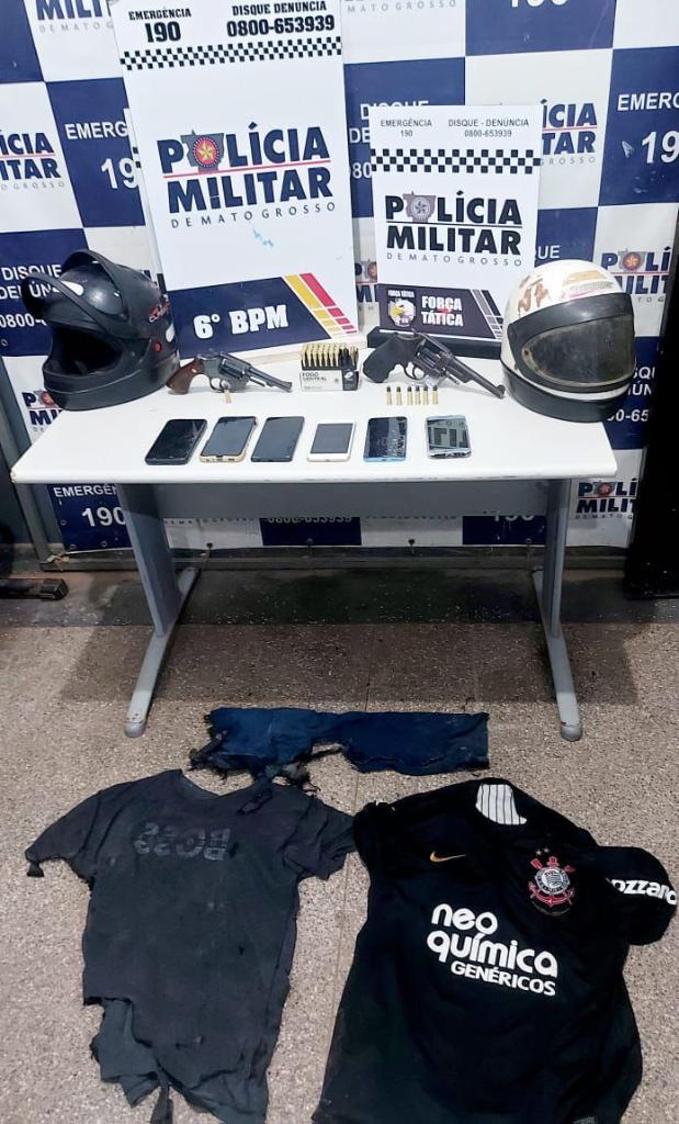 Polícia Militar prende cinco faccionados após tentativa de homicídio em Cáceres -