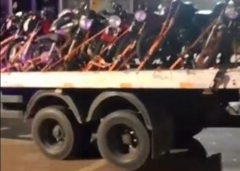 PM age preventivamente, frustra rolezinho e apreende 30 motos irregulares em Rondonópolis