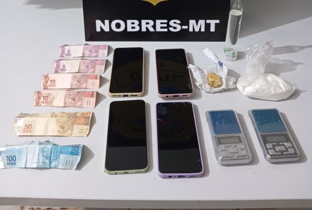 Polícia Civil prende casal de traficantes que mantinha comércio de drogas em Nobres -