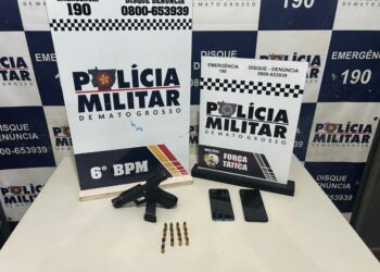 Polícia Militar conduz dois faccionados com pistola e frustra homicídio em Cáceres -