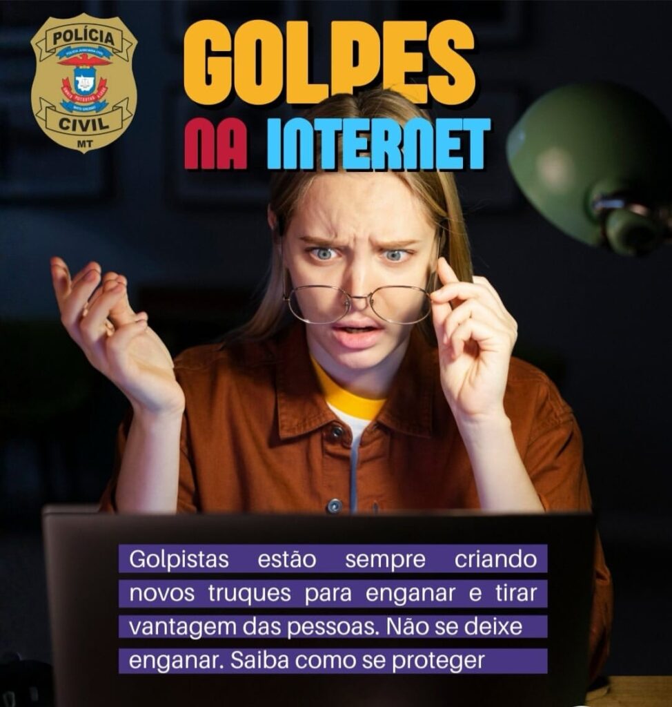 Polícia Civil alerta população sobre golpes aplicados na internet