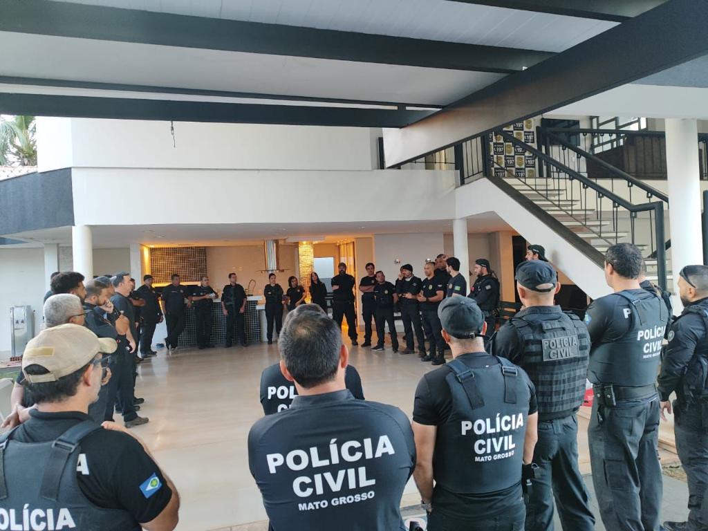 Polícia Civil de MT cumpre dez mandados de prisão contra crimes de estelionato em apoio a Polícia Civil de GO -