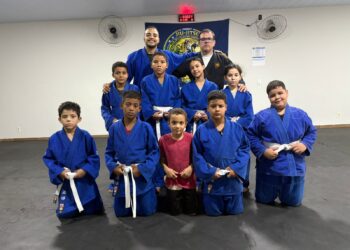 “Guardiões do Meio Ambiente”: projeto da Polícia Ambiental atende alunos da rede pública com jiu-jitsu gratuito em Rondonópolis
