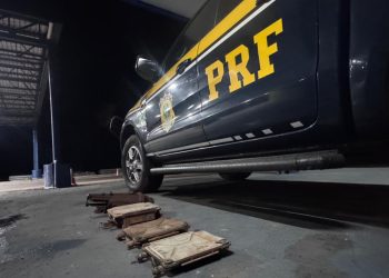 PRF recupera cinco módulos furtados e suspeitos fogem após perseguição em Alto Garças